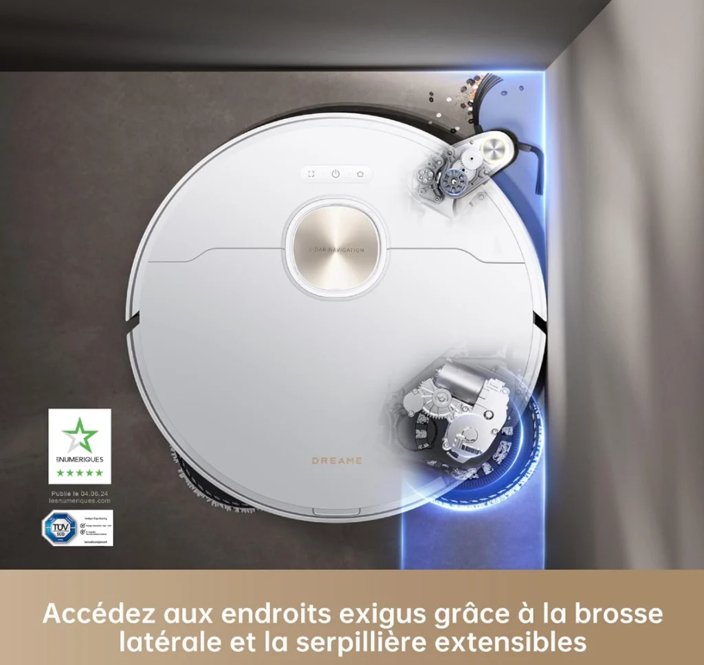Test Dreame X40 Ultra Complete : un aspirateur robot doué avec les coins et les bordures